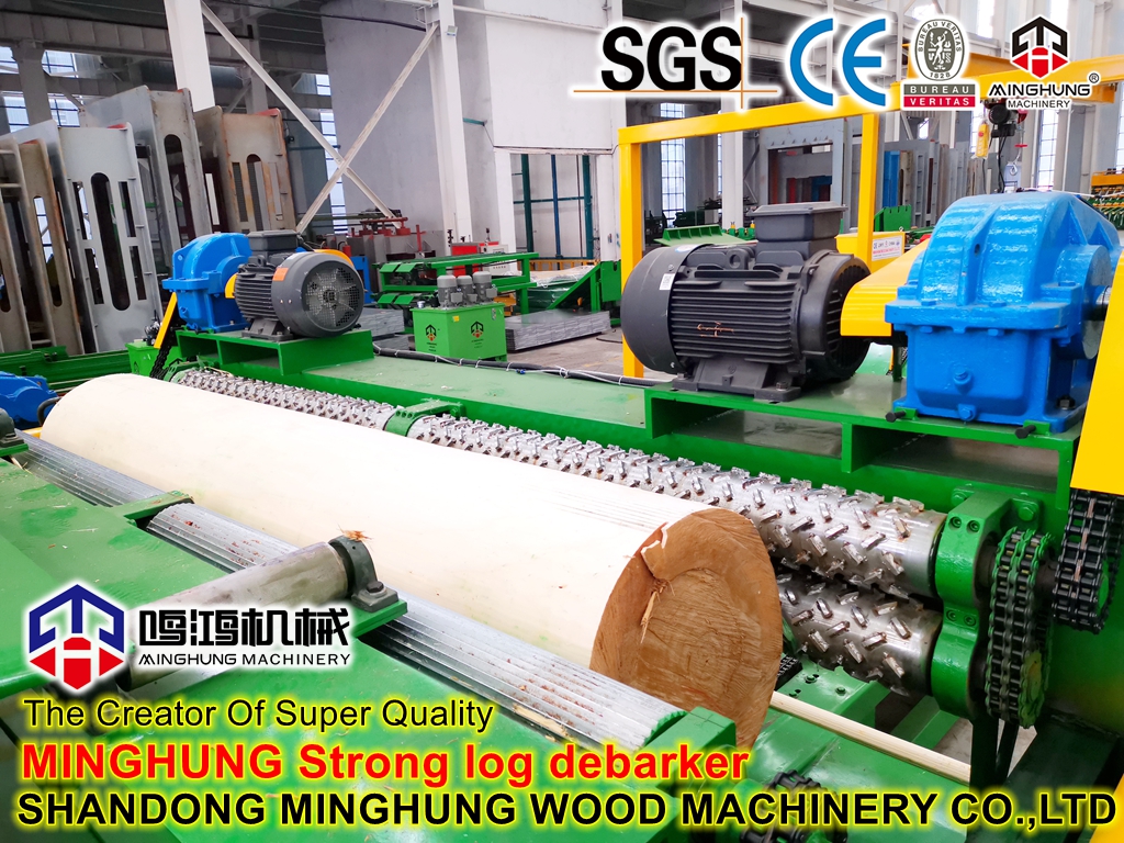 log debarking окорка бревен