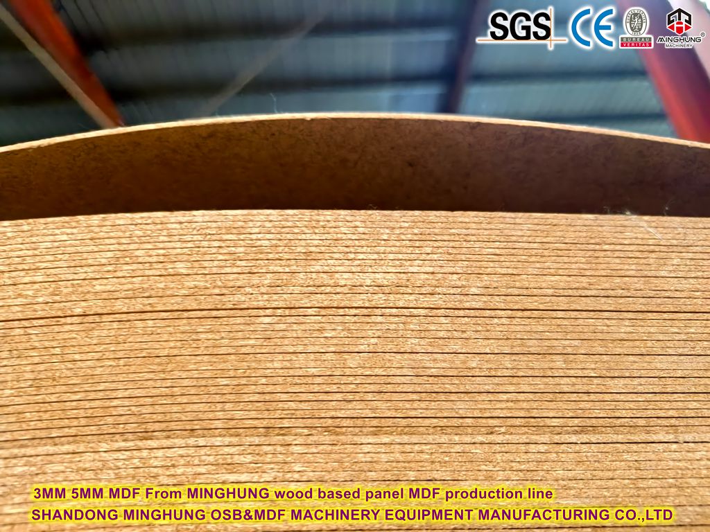 3MM 5MM MDF From MINGHUNG wood based panel MDF production line 3 мм 5 мм MDF от MINGHUNG