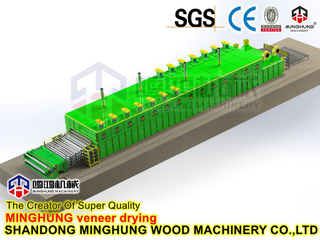 Линия сушки шпона для сушилки сетки