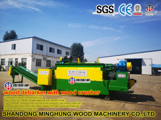 Окорочный станок для окорки сосновых бревен