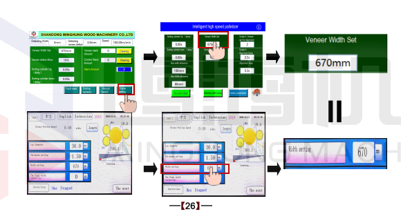 укладчик шпона Электрический шкаф управления 26