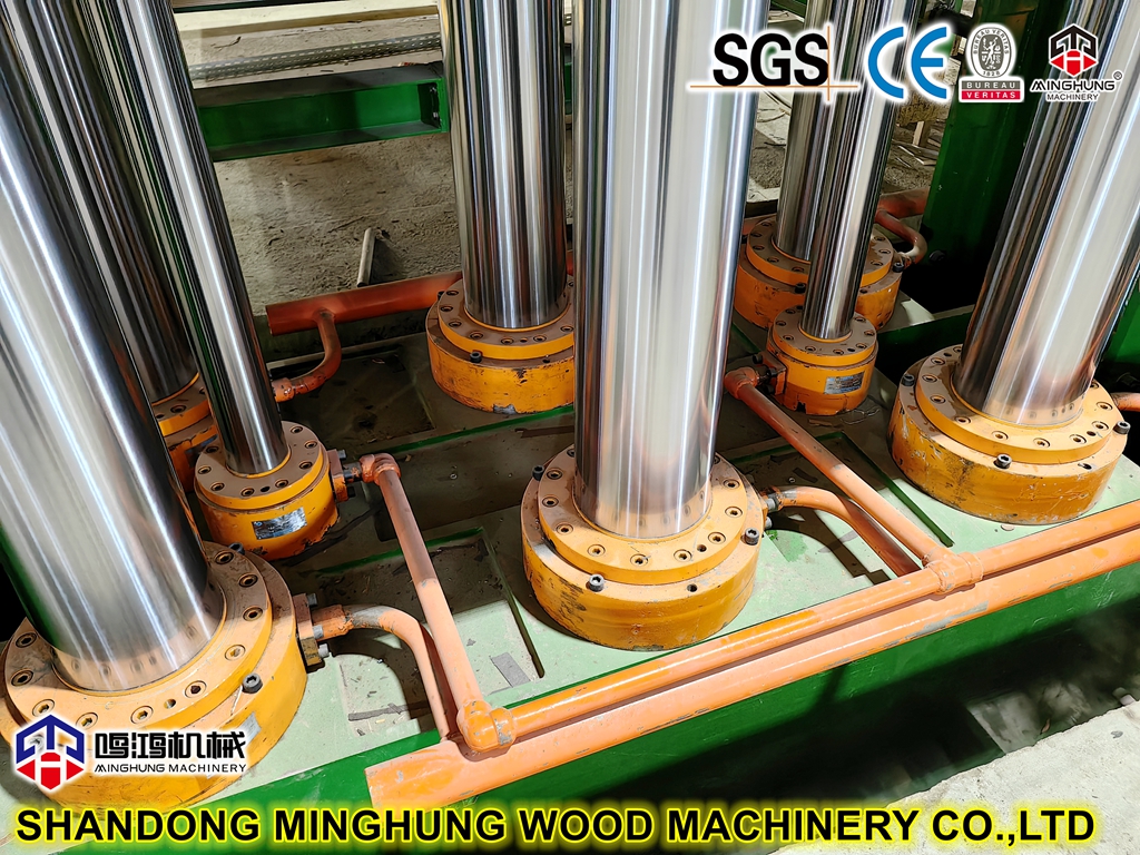 горячий пресс для прочной пленки с масляными цилиндрами 6 шт.