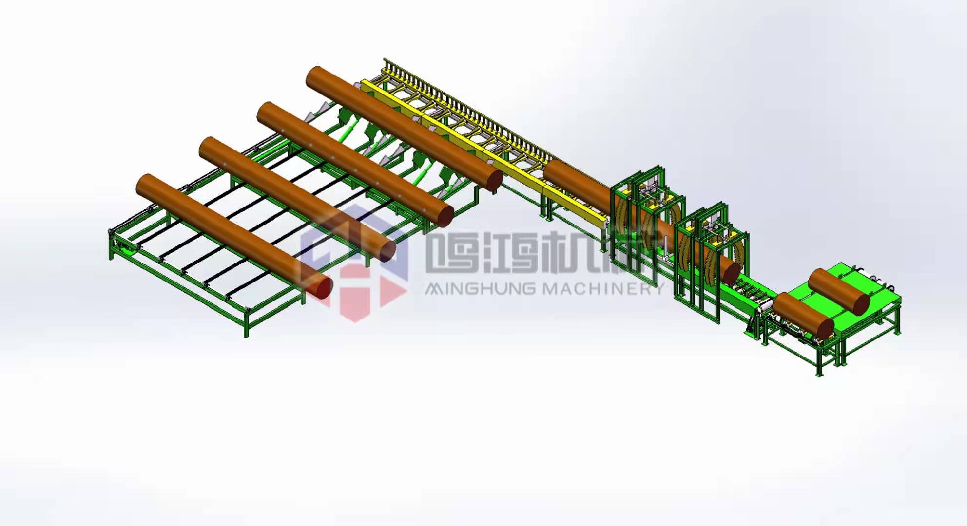 Машина для резки бревен
