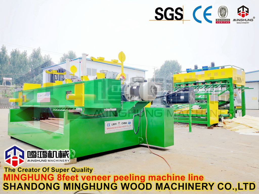 MINGHUNG токарный станок для лущения шпона