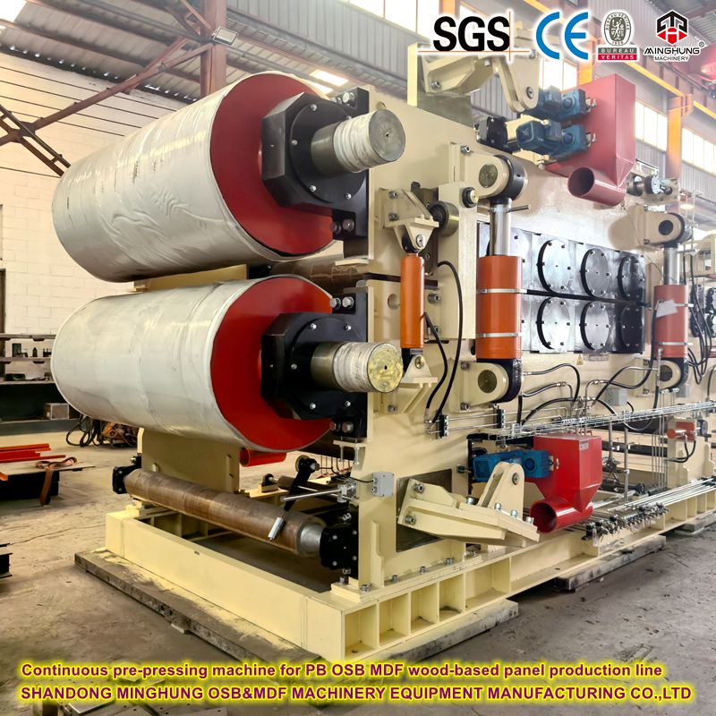 MINGHUNG непрерывная предварительная нажатия для PB OSB MDF Panel Panel Line