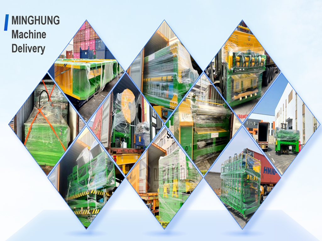MINGHUNG Machine Delivery MINGHUNG Доставка фанерного станка