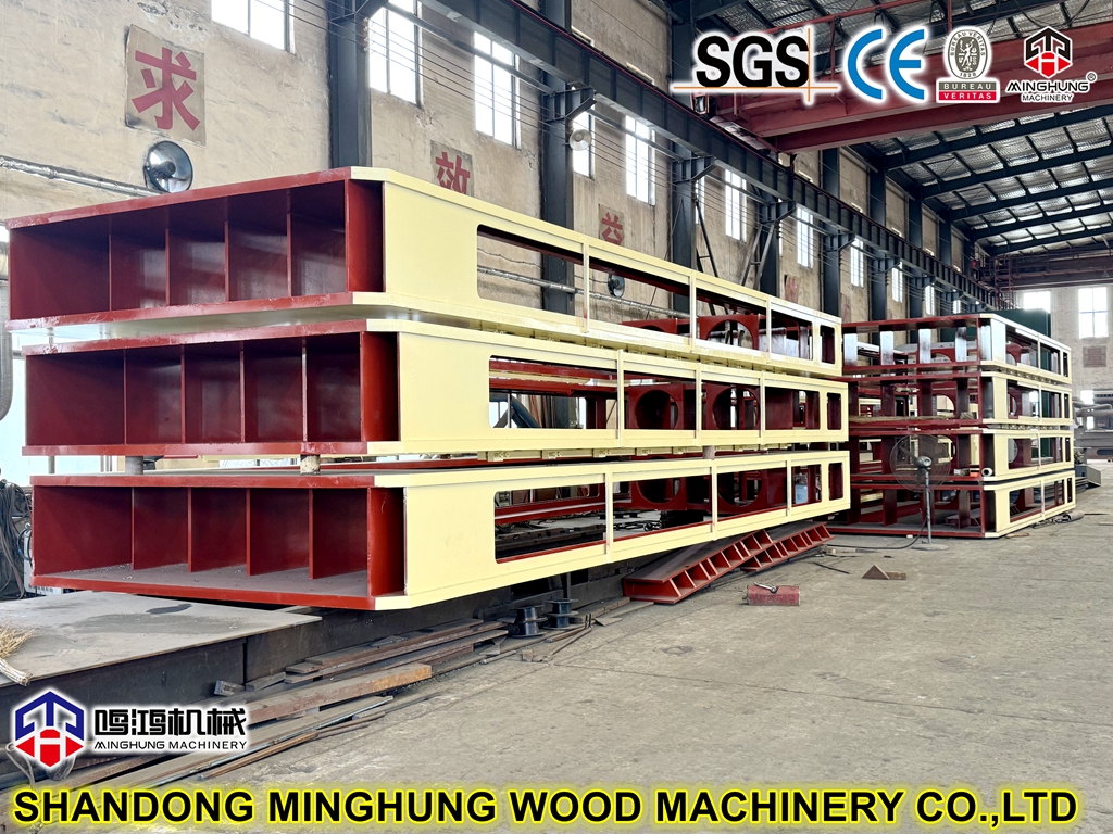 машина для горячего прессования ДСП, МДФ, ОСБ