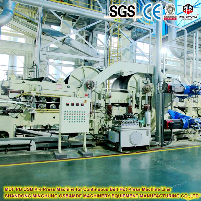 MDF PB OSB Pre Press Machine для непрерывного ремня Hot Press Line