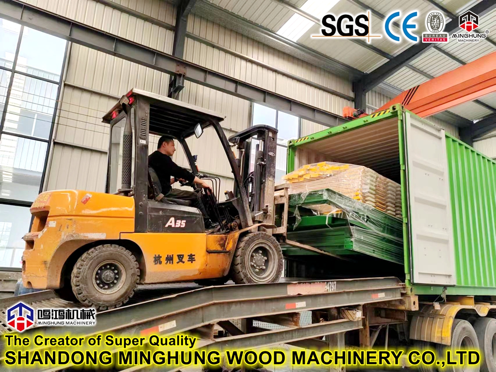 plywood hot press machine delivery Фанерная доставка машины горячей прессы