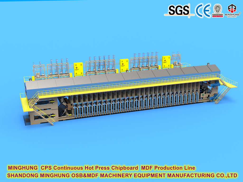 CPS непрерывный горячий пресс для сопоставления с помощью производственной линии MDF MDF