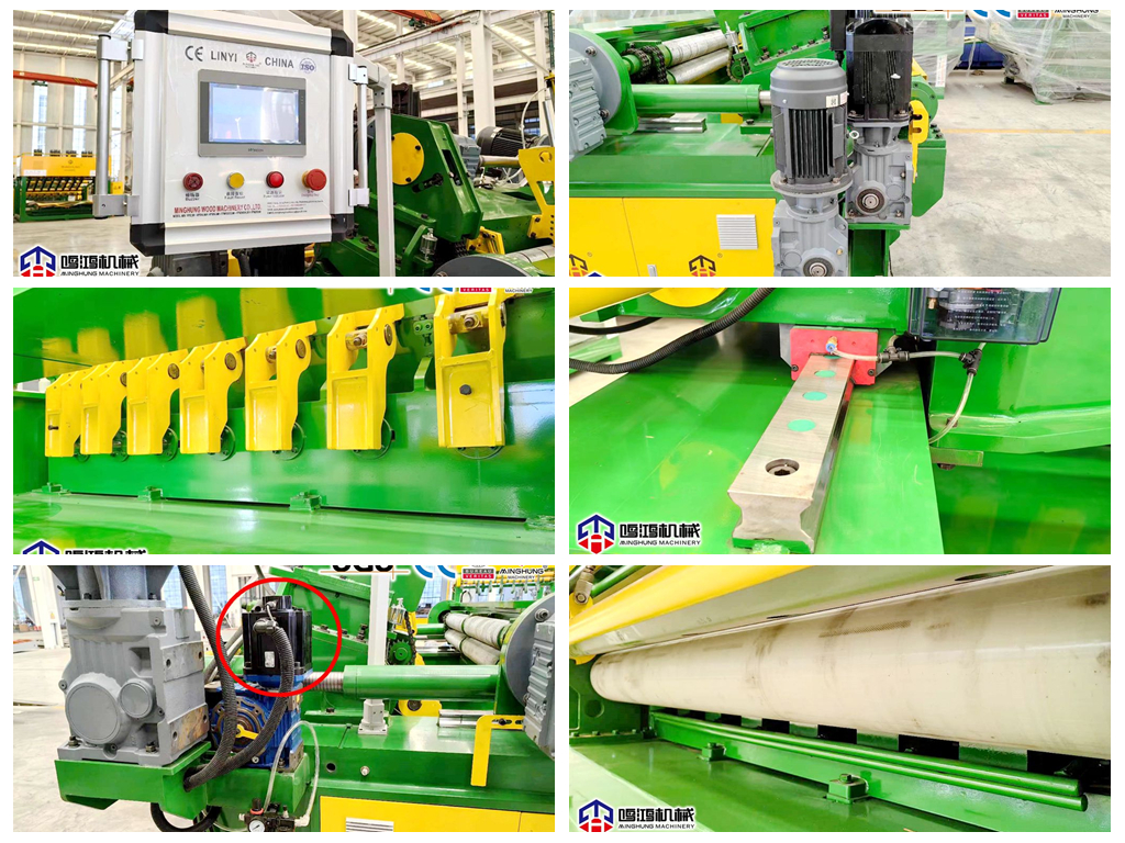 Детали бесшпиндельного токарного станка для шпона