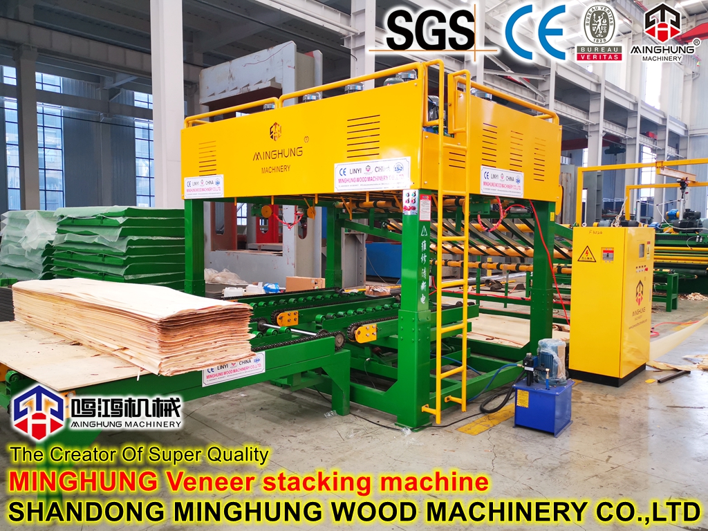 VENEER sheets stacking Укладка листов ШПОНА