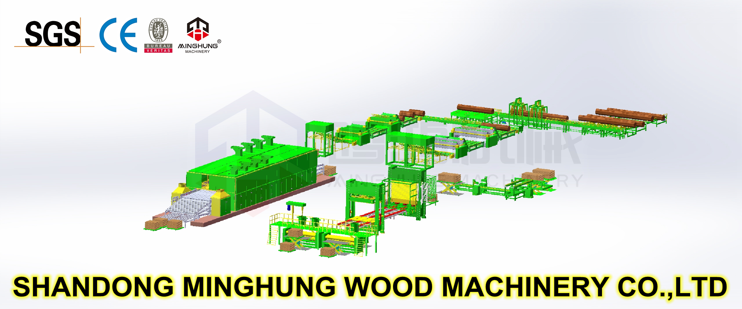 MINGHUNG линия по производству фанеры