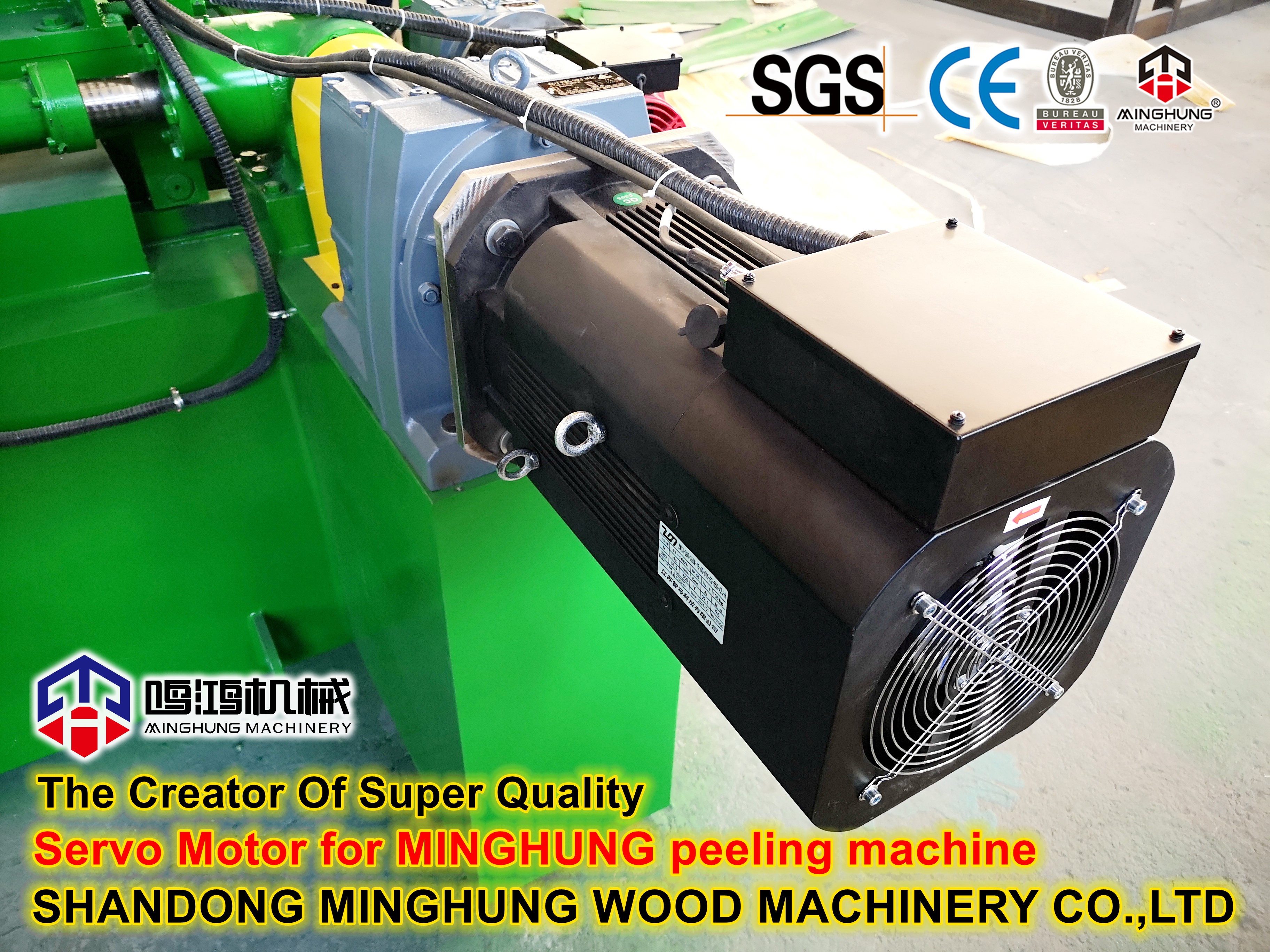 серводвигатель машины для лущения шпона MINGHUNG