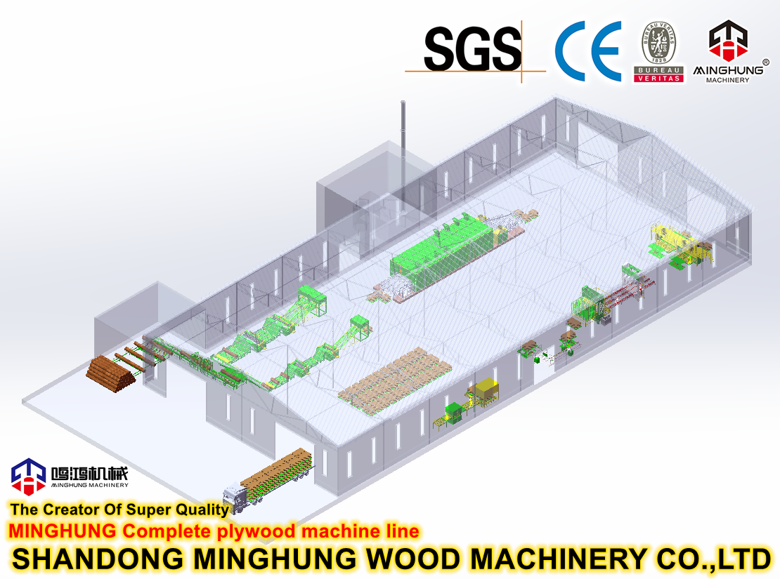 комплектная линия по производству фанеры