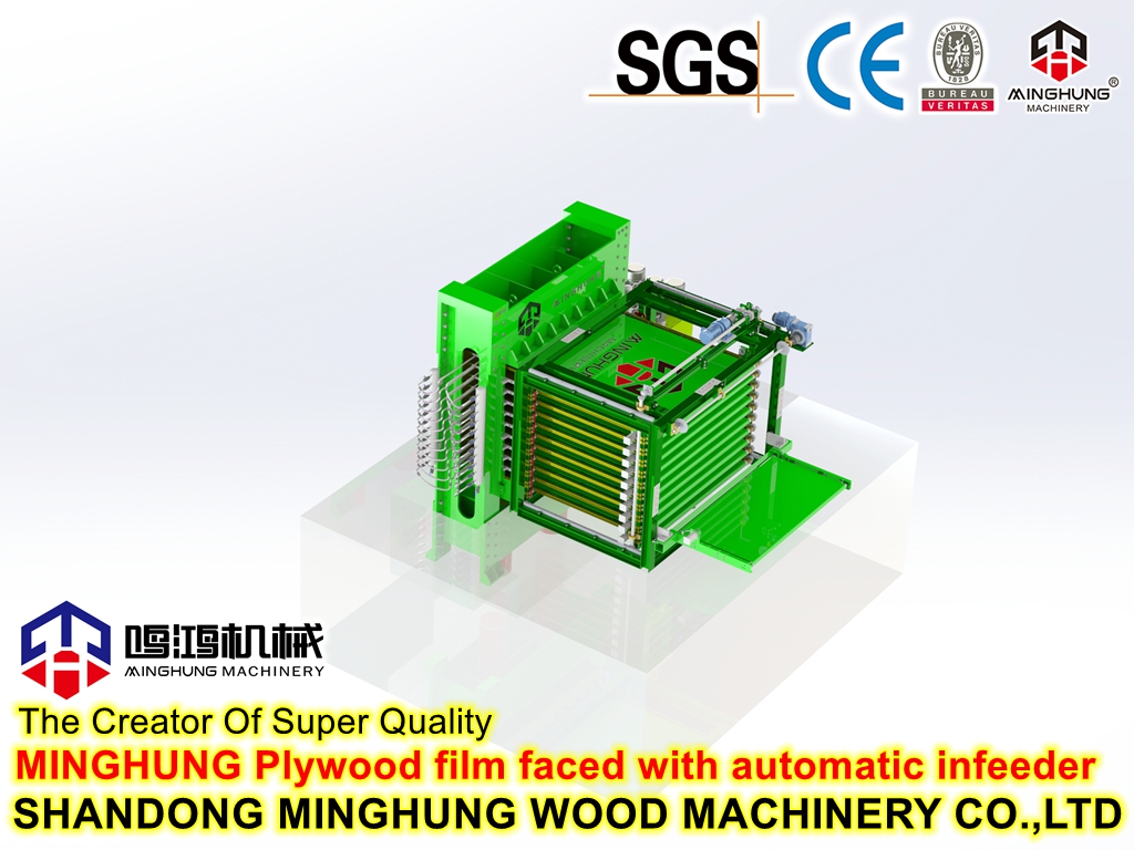 Машина горячего прессования фанеры с пленочной облицовкой