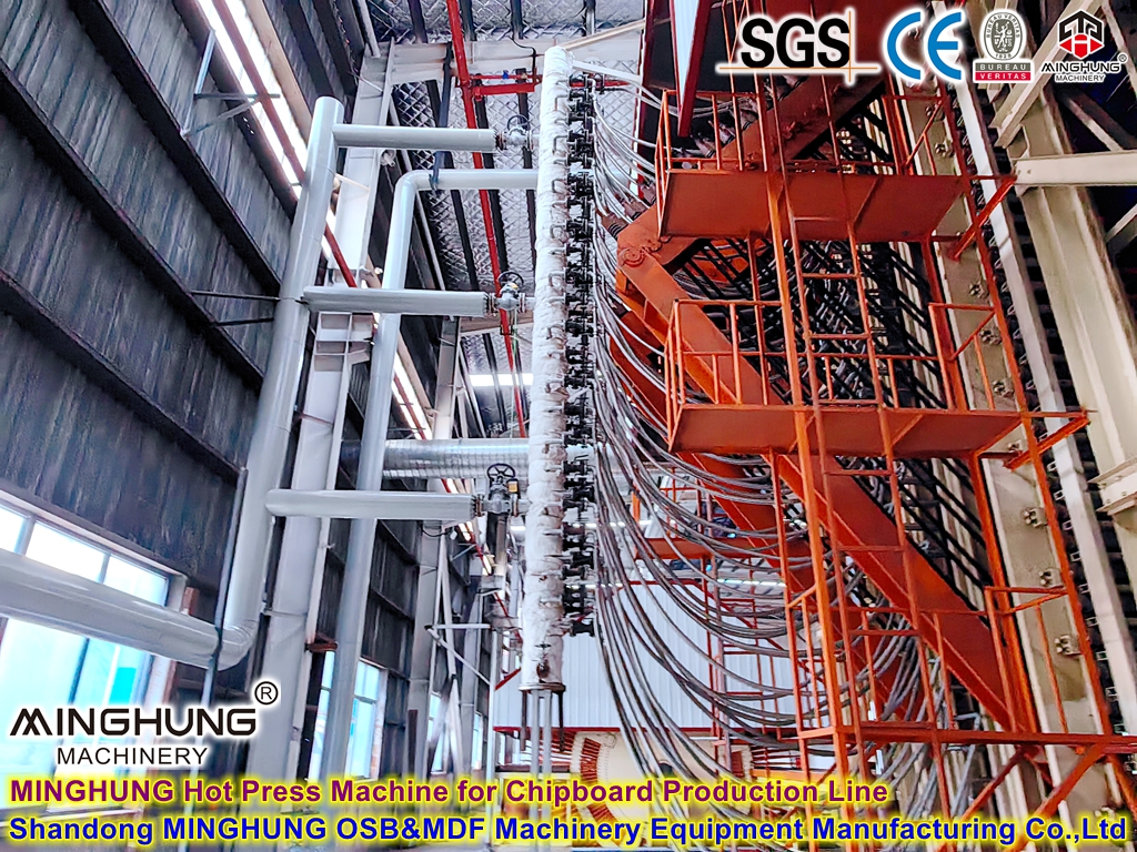 MINGHUNG Машина горячего прессования для линии по производству ДСП