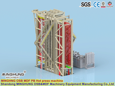 Гидравлический пресс-машина для горячего нагрева для производства древесностружечных плит