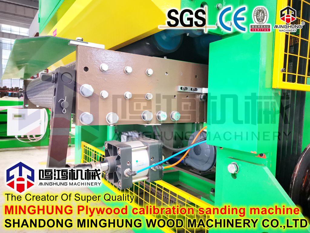 plywood calibration sanding machine From MINGHUNG калибровочно-шлифовальный станок для фанеры From MINGHUNG