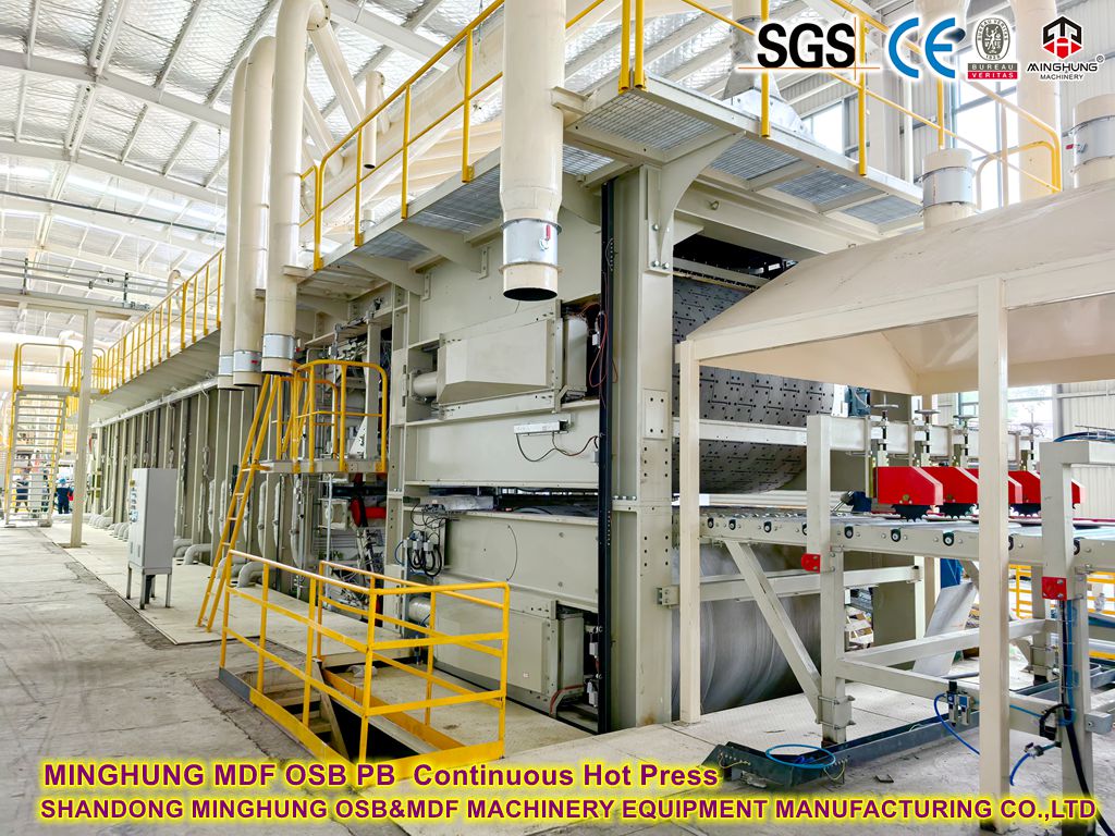 MINGHUNG MDF OSB PB непрерывная горячая пресса