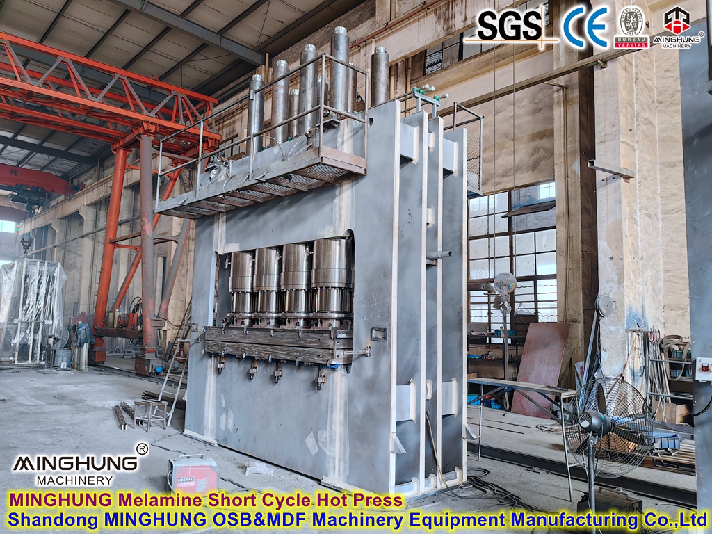 Горячий пресс короткого цикла с меламином