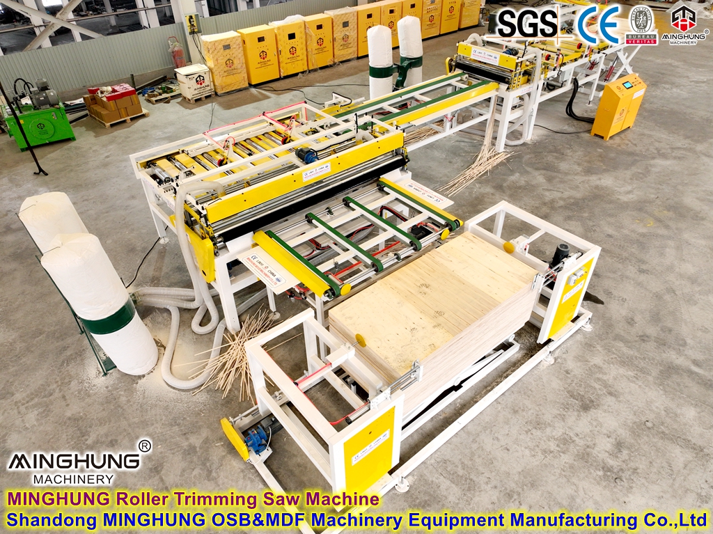 MDF OSB Roller Trumming Saw Machine