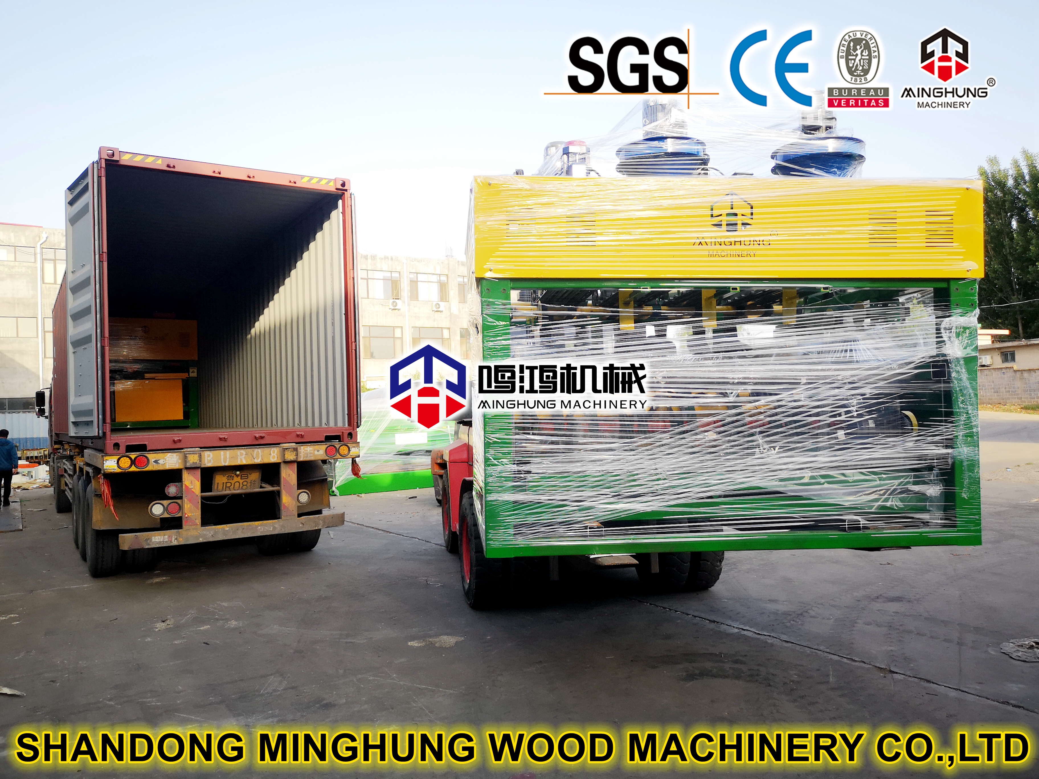 MINGHUNG загрузка укладчика шпона