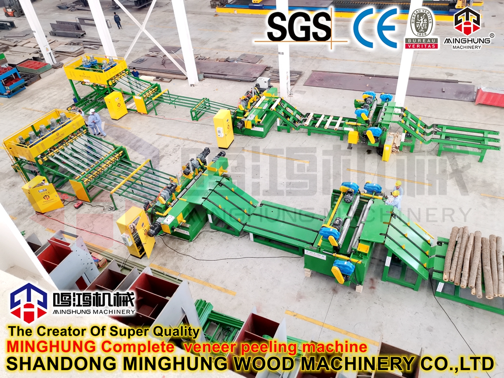 автоматическая линия для лущения шпона