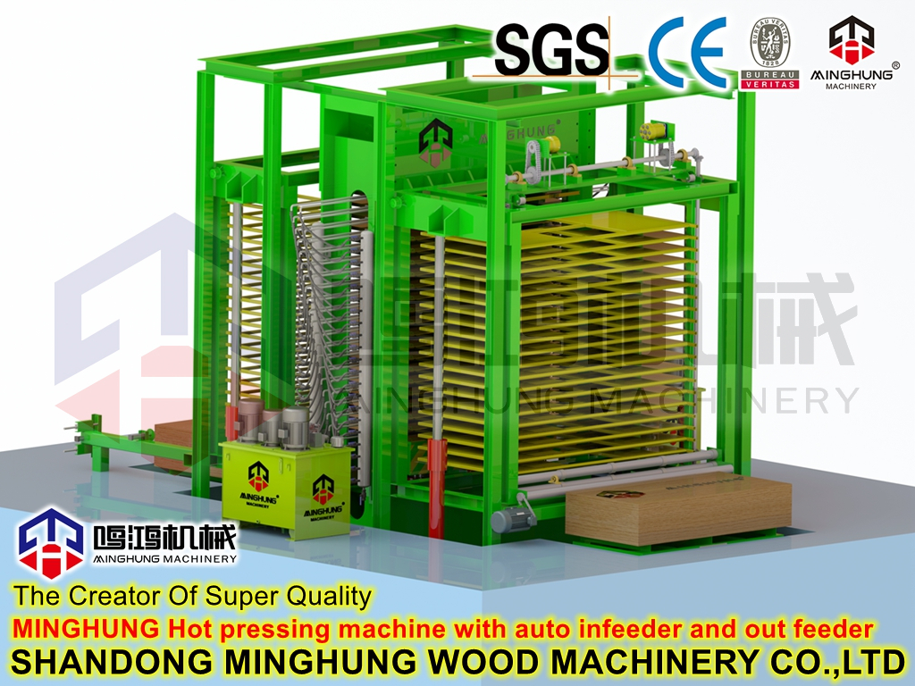 машина горячего прессования фанеры