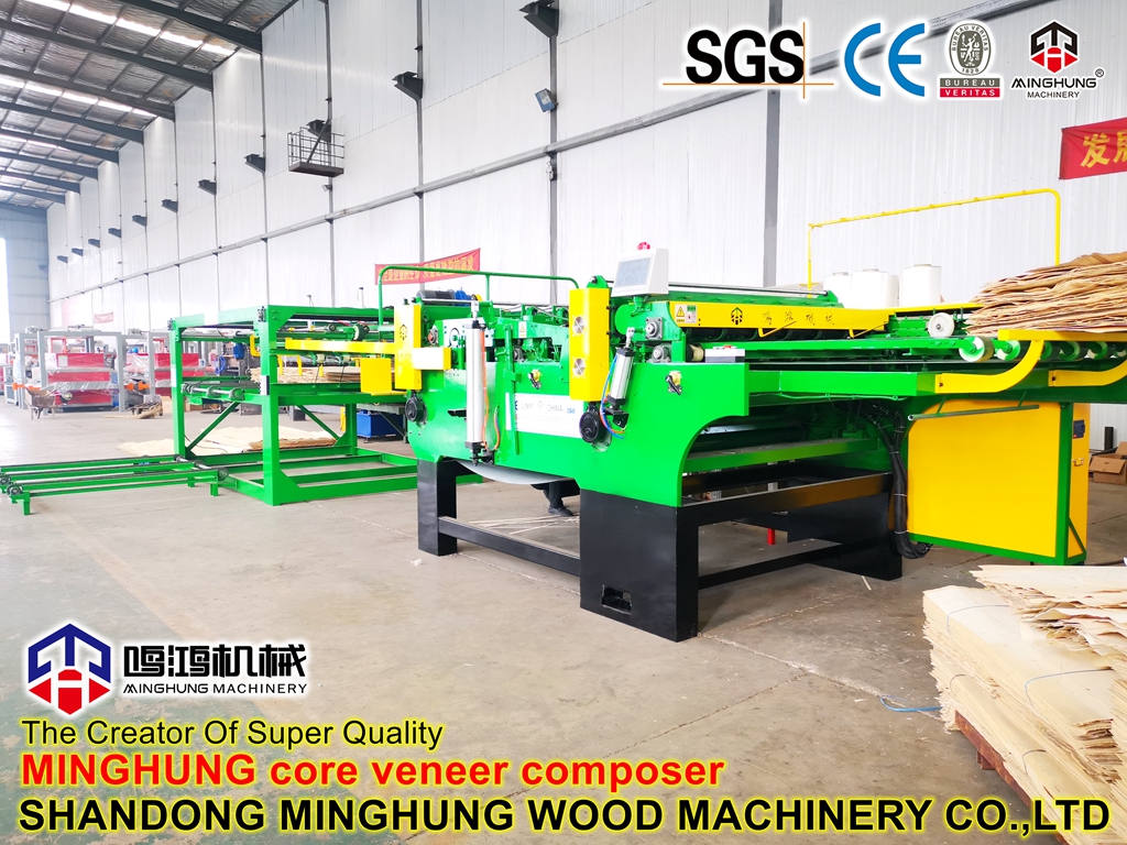 Машина для швейного соединения шпона фанеры - SHANDONG MINGHUNG WOOD  MACHINERY CO.,LTD