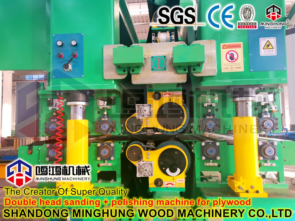 Двойная шлифовальная + полировальная машина для фанеры
