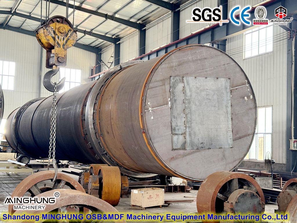 вращающаяся барабанная сушилка для щепы