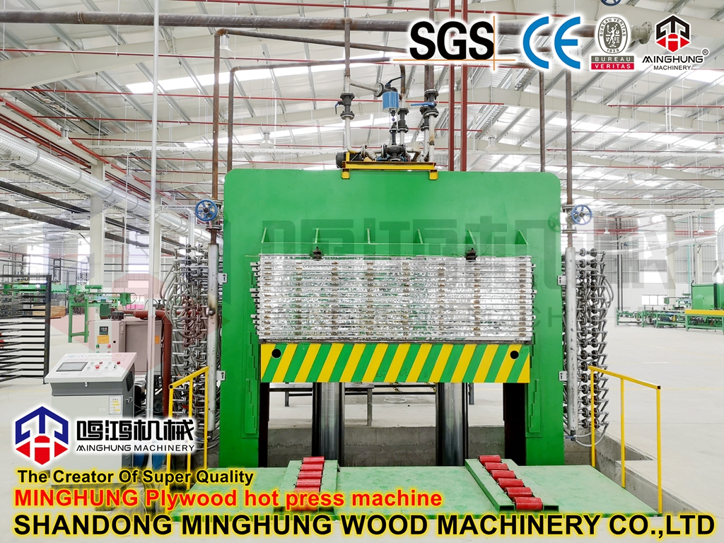 MINGHUNG машина для горячего прессования фанеры
