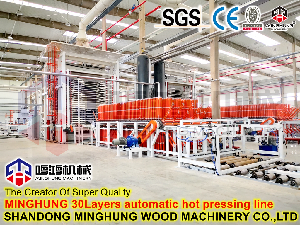 30-слойная автоматическая машина для горячего прессования