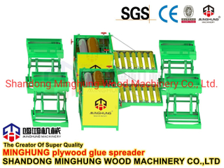 Автоматический большой резиновый роликовый 8-футовый разбрасыватель клея для фанерного производственного оборудования
