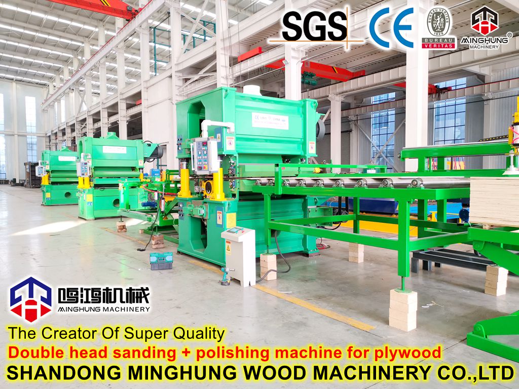 MINGHUNG Шлифовальный станок с двойной головкой для фанеры