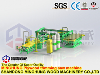 Станок для обрезки кромок фанеры для производства фанеры
