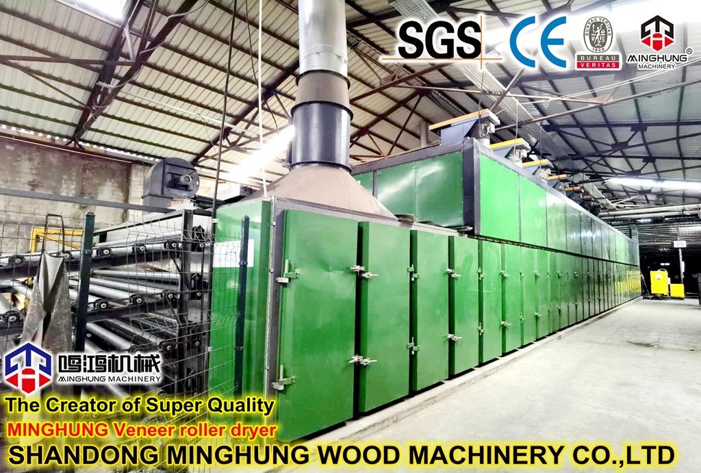 роликовая сушилка для шпона