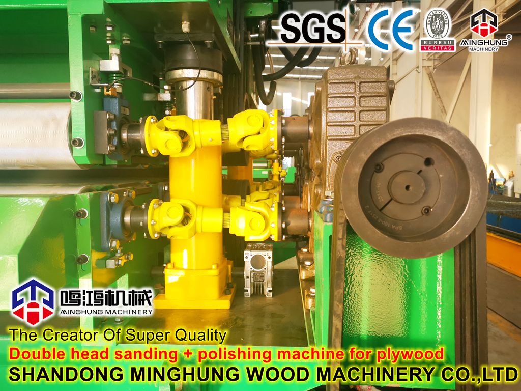 Двухголовочный шлифовально-полировальный станок для фанеры