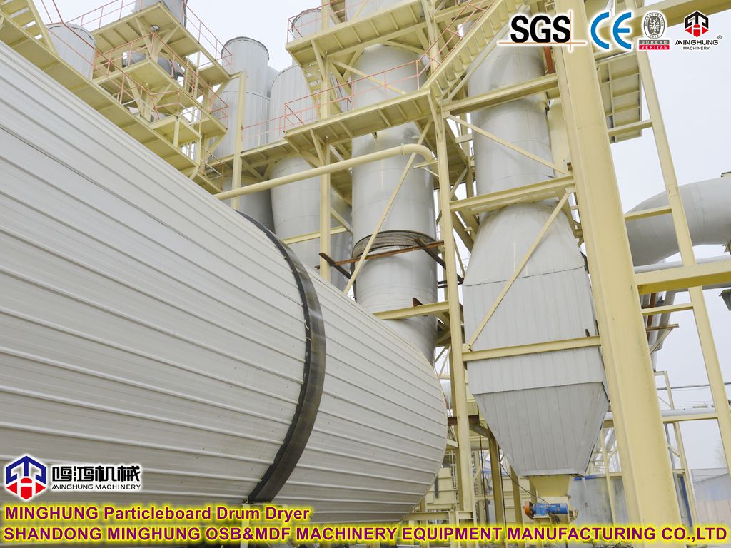 MINGHUNG Particleboard Drum Dryer Machine MINGHUNG Машина для барабанной сушилки частиц