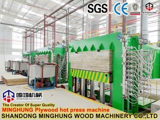 Машина для горячего прессования фанеры с пленочным покрытием