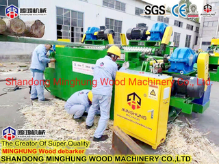 Линия окорки шпона с вращающимся сердечником для линии лущения шпона