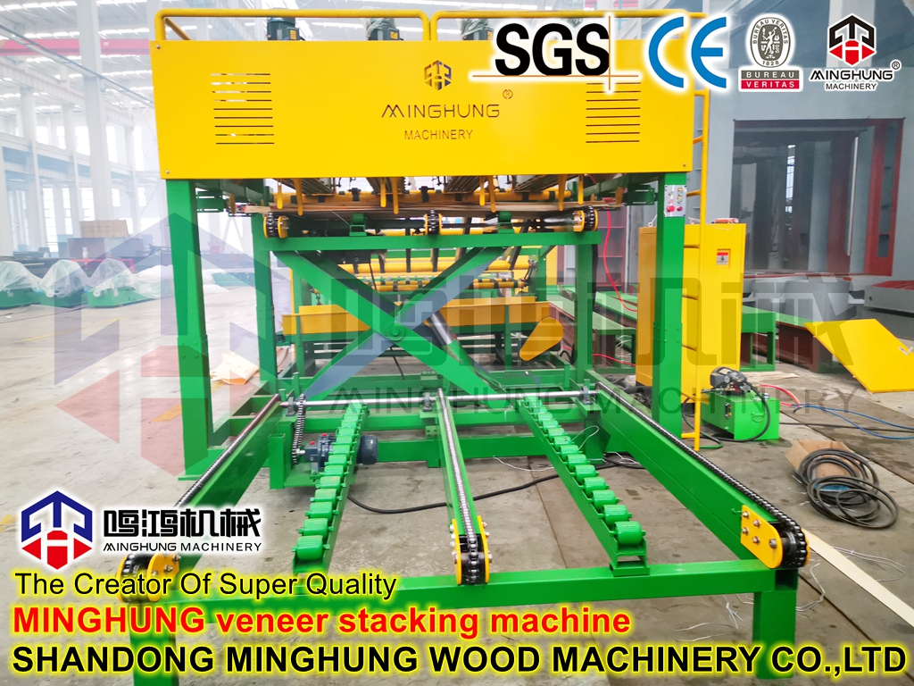 MINGHUNG 8FEET VENEER STACKING MINGHUNG 8-футовая укладка шпона