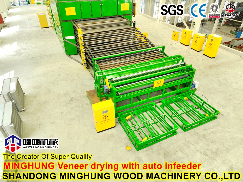 сушка шпона с автоподатчиком