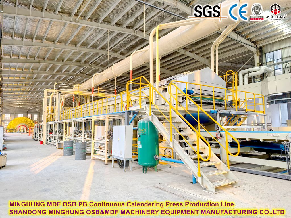 MINGHUNG MDF OSB PB непрерывная календер Пресс производственная линия